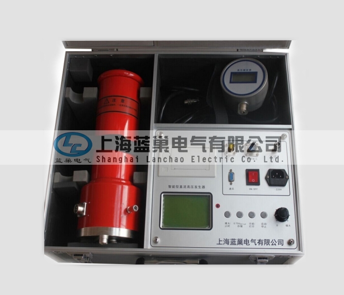 ZGF-120KV/2mA大屏智能直流高壓發(fā)生器。應用AIPWM技術(shù)，對PWM技術(shù)的不準確線性度進行了調(diào)整，使儀器精度得到了大幅度提高。并采用AI技術(shù)設定過壓保護和過流保護取代了數(shù)字撥盤開關(guān)只能設定電壓值